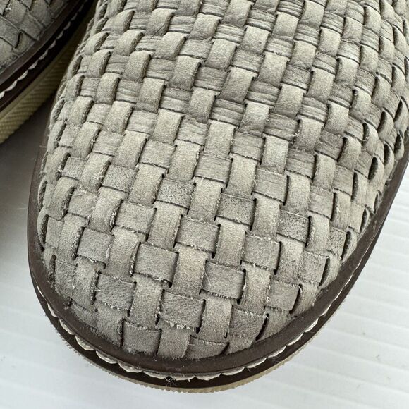 Johnston & Murphy McGuffey Men’s 11M Gray Woven Leather Slip On Shoes main image 8